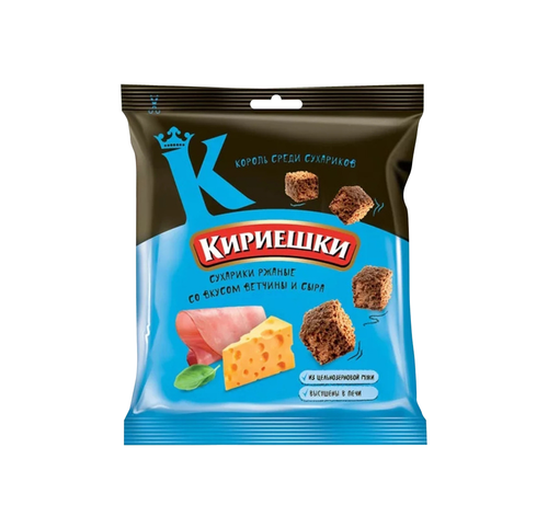 4607010740078 СУХАРИКИ КИРИЕШКИ ВЕТЧИНА СЫР 40 Г ПАК..png