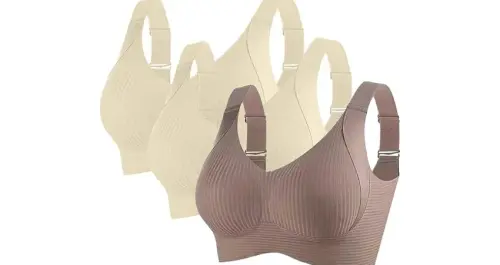3 Pack Sports Bra for Women High Impact High Support Seamless Bra 2025 Racerback Sports Bras Ribbed .webp