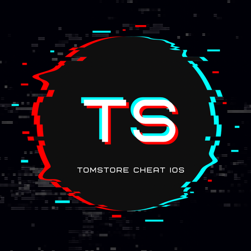 Black, Blue and Red Digital Glitch Gaming YouTube Icon.png