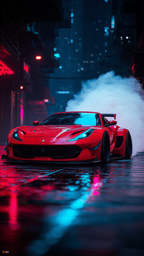 9x16 A red sports car with a sleek an copy.jpg