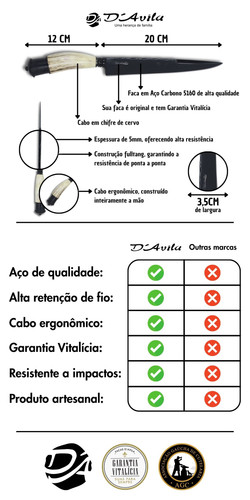 DESCRIÇÃO FACA GAÚCHA CABO EM CHIFRE DE CERVO FOSFATIZADO.jpg