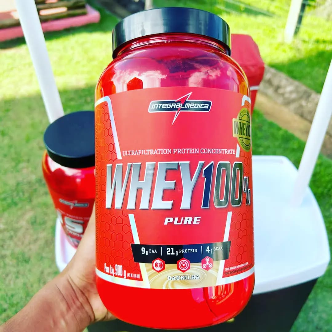 Whey 100% Pure Pote 900g Baunilha Integralmédica