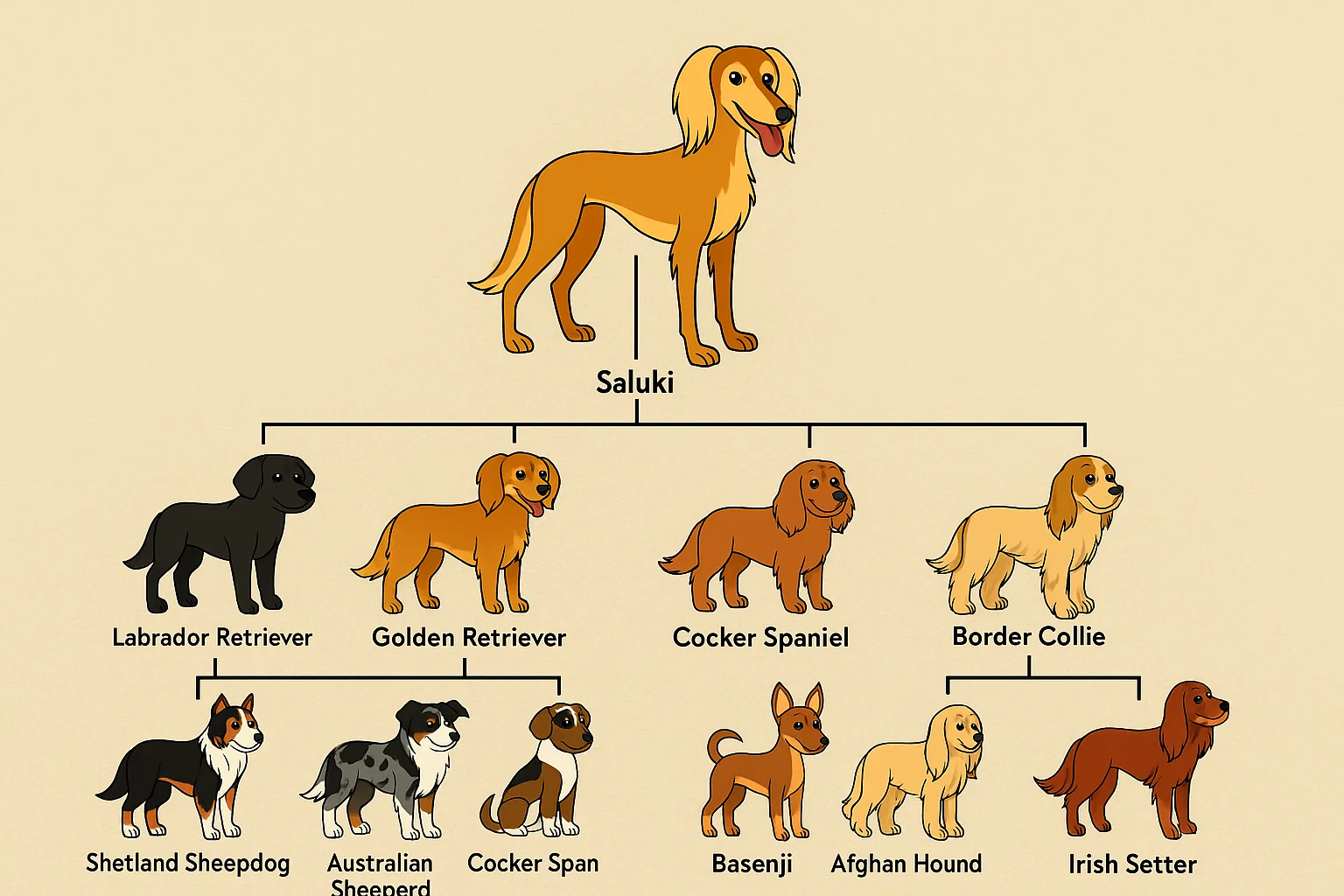 Saluki family tree