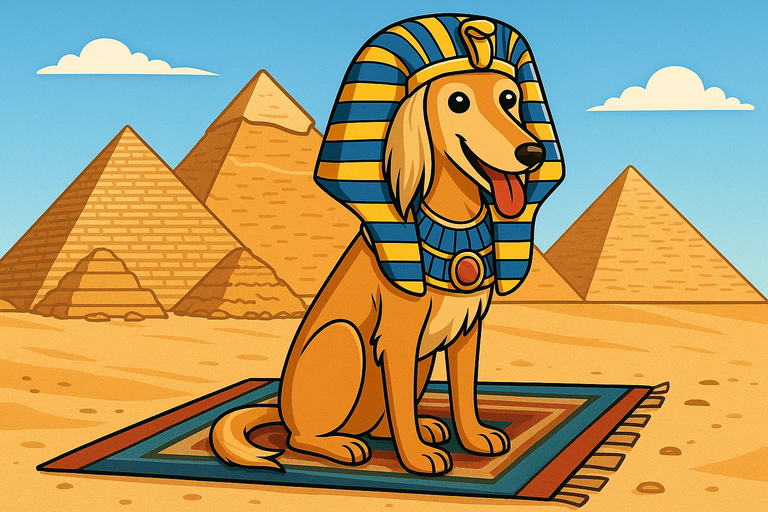 Saluki at the Pyramids