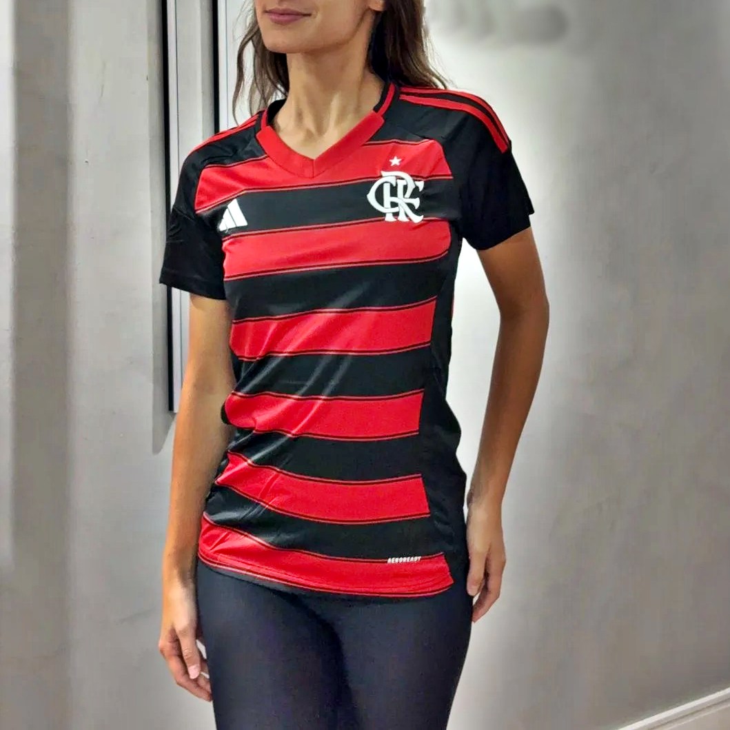 Camisa Flamengo I 25/26 s/n Torcedor Adidas Feminina