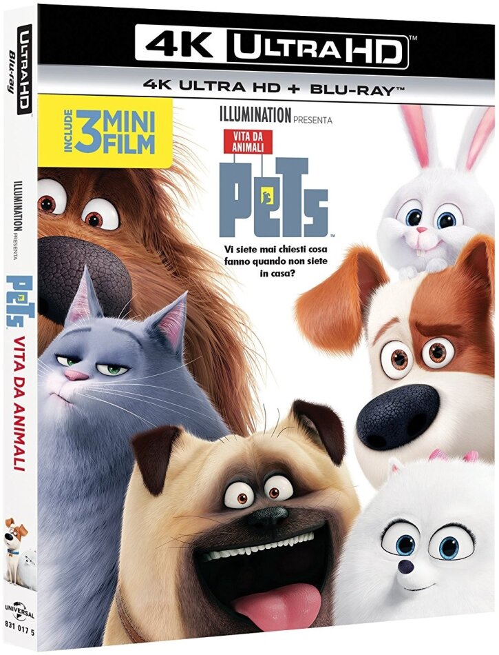 Pets - Vita da Animali (2016) Full Blu Ray UHD 4K ITA DD 7.1 ENG TrueHD 7.1