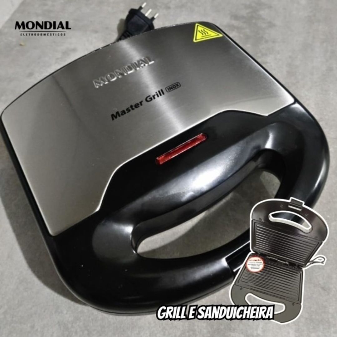 Sanduicheira Master Grill Mondial Inox S-20 110v 60hz