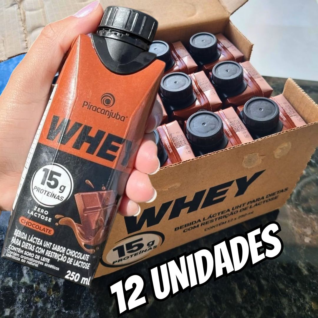Piracanjuba ProForce 15g de Proteínas Zero Lactose Sabor Chocolate – 12 Unidades de 250ml