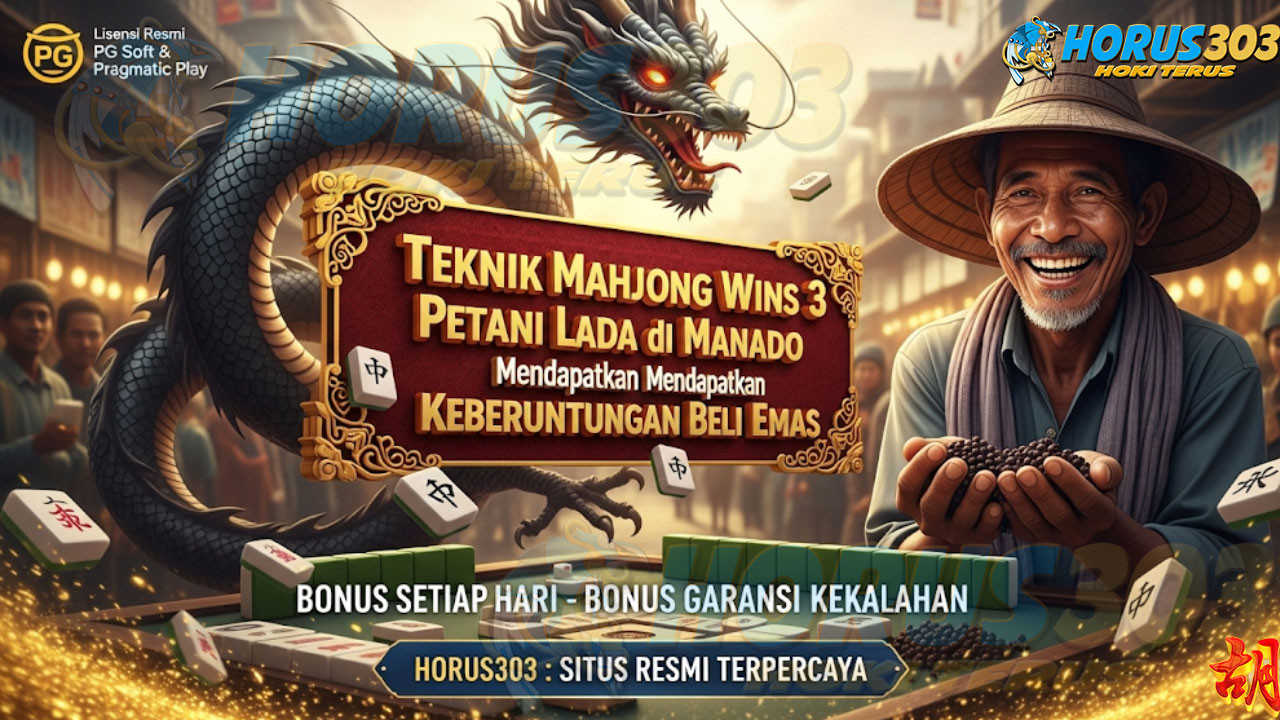 Teknik Mahjong Wins 3, Petani Lada di Manado Mendapatkan Keberuntungan Beli Emas