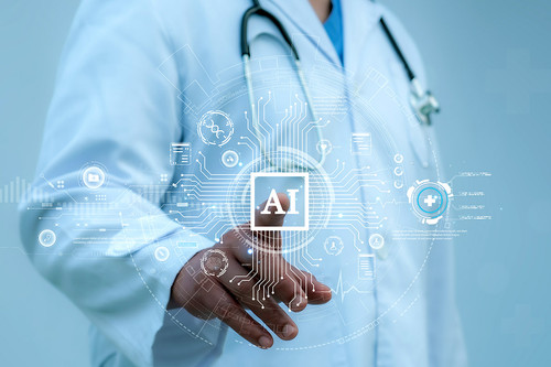 Medical worker touch virtual medical revolution and advance of technology Artificial Intelligence,AI.jpg