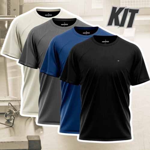 Kit 4 Camiseta Dry fit Sandrini Masculina Academia.jpg