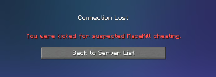 AntiMacekill [Anticheat] | SpigotMC - High Performance Minecraft Community