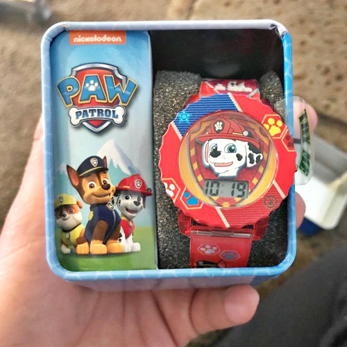 Accutime Relógio de pulso digital LCD de quartzo da Patrulha Canina, presente e legal para crianças,.jpg