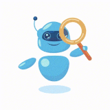 robotic research animation download in lottie json gif static svg file formats searching finding seo.gif