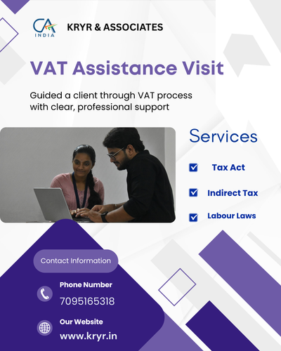 Today a client reached out to KRYR & ASSOCIATES with VAT issues.
