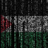 Palestine flag binary Christophe Coat Alamy