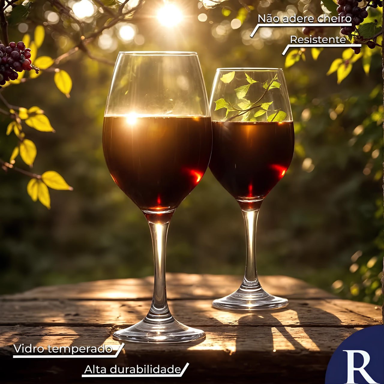 Taça de Vinho, Jogo de Taça de Vinho, Ruvolo 490ml 6pcs