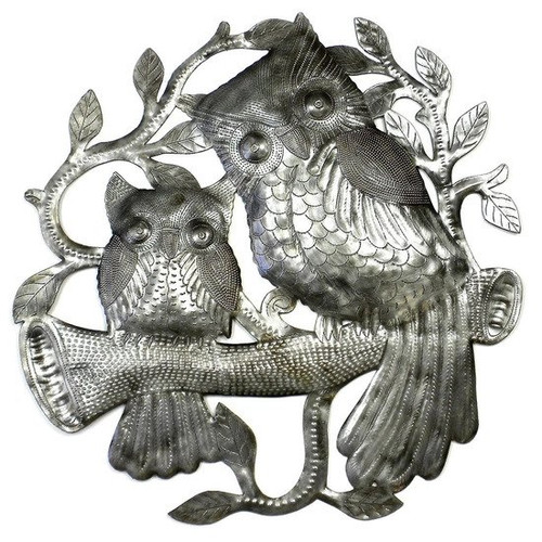 metal drum art pair of owls 1.jpg