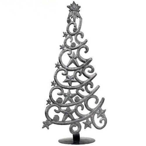 metal drum art tall tree with stars freestanding.jpg