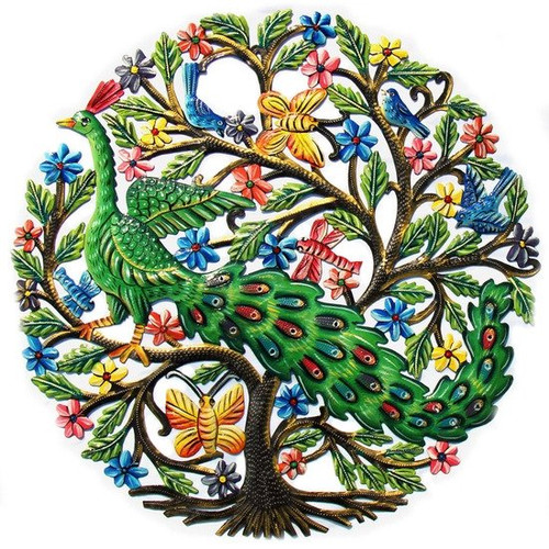 metal drum art peacock in tree painted.jpg