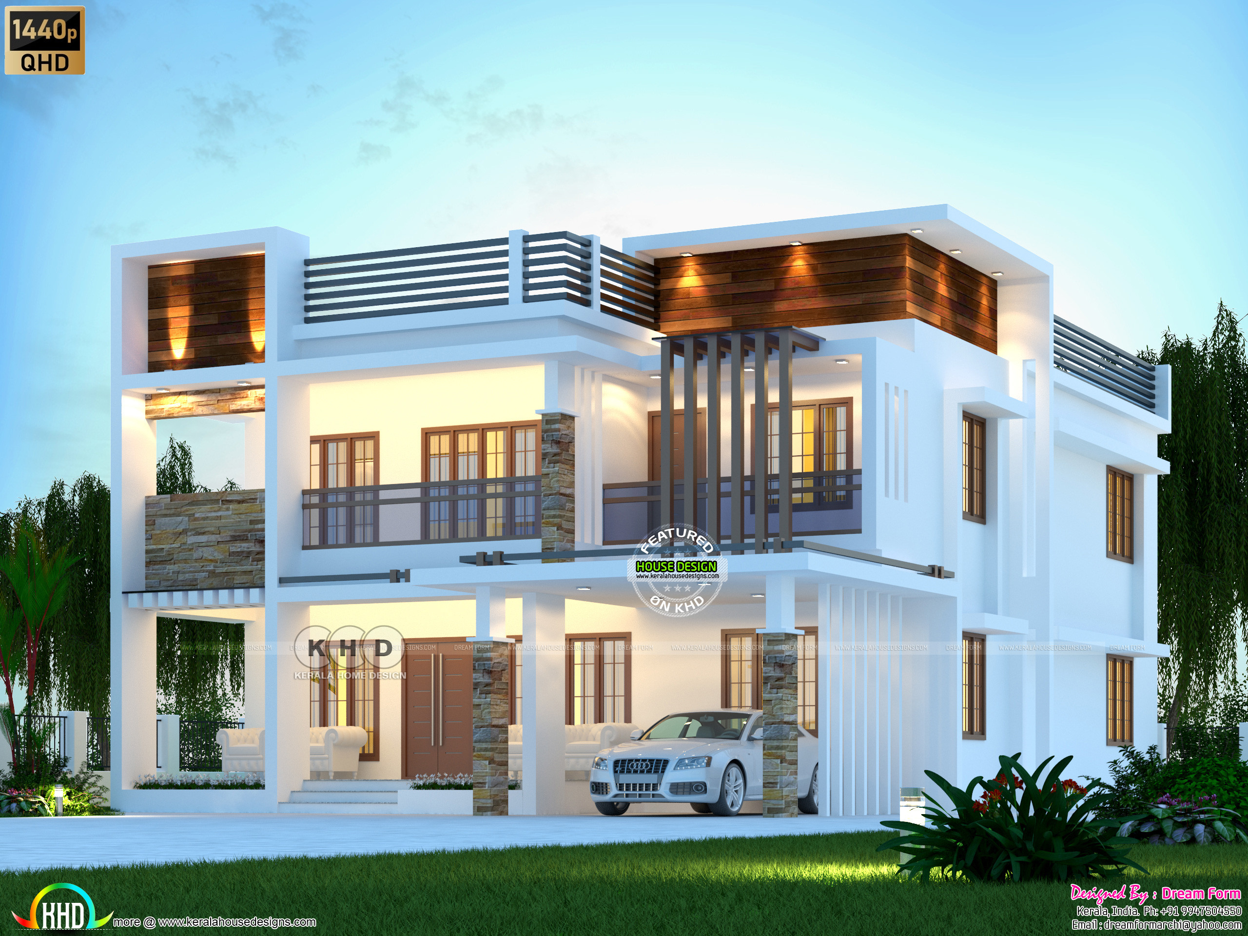 5 bedrooms 3300 sq. ft. modern home design - Kerala Home Design and ...