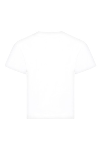 moschino bebè t shirt bianca per bambino con teddy bear e logo nero b.jpg