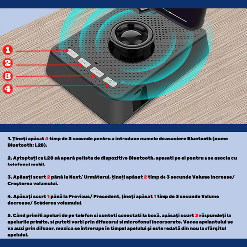 Suport telefon cu boxa 3000.2