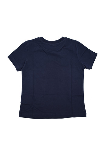 moschino kids t shirt blu per bambino con logo nero b.jpg