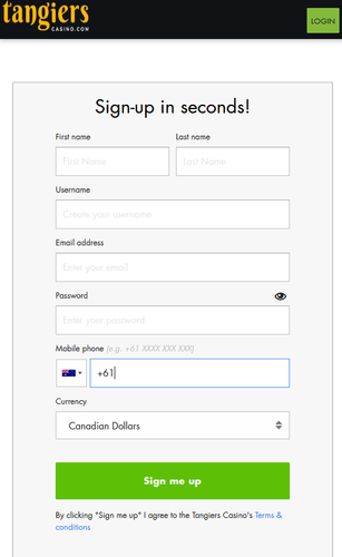 tangiers sign up.2