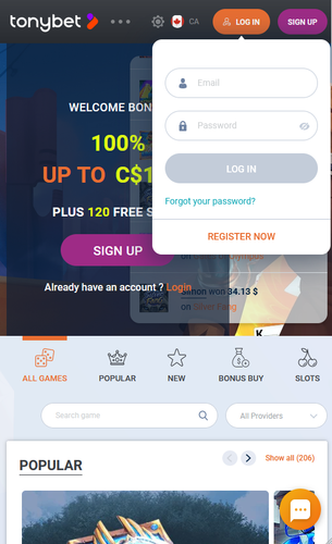 tonybet login.2