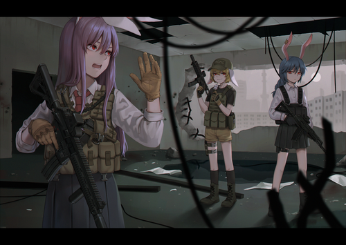  reisen udongein inaba seiran and ringo touhou drawn by reiji rj 24d900b47c26e4747c4ed9fc6aeca5a3.png