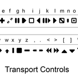 Transport Controls Font