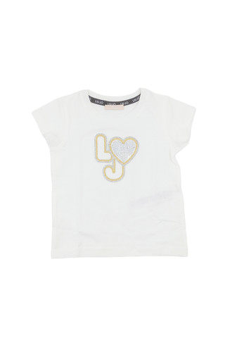 liu jo baby t shirt bianca logo bimba a.jpg