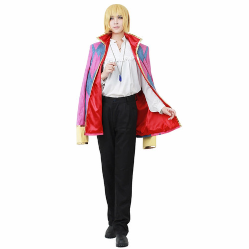 Men Howl Cosplay Costume including Jewelry Necklace Anime Men Clothes halloween costume.jpg Q90.jpg .jpg