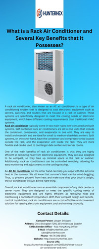 What is a Rack Air Conditioner and Several Key Benefits that it Possesses.jpg