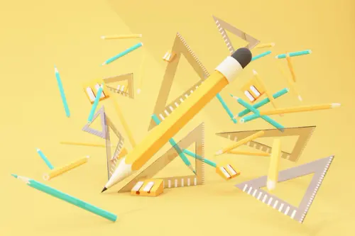 back school with school supplies equipment background poster back school lots colored pencils along .webp