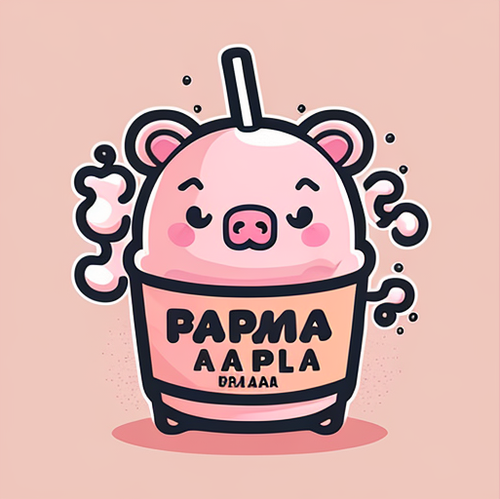 txbach94 Generate a logo for a bubble milk tea with a pink cart a8d80e59 39f3 423d 9e8e d58251f87704.png