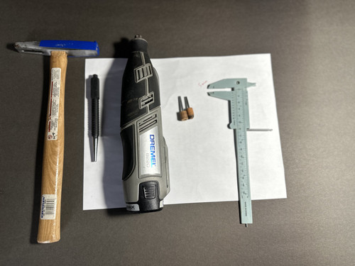 Tools I used, but really just dremel and bits needed, rest is for me easily removing pin (it goes in.jpg