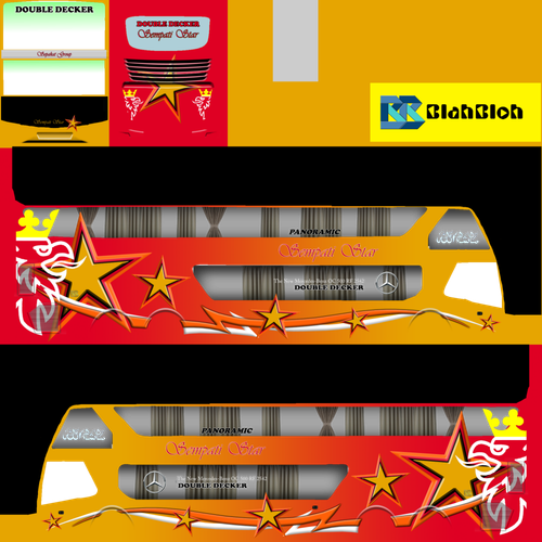 Livery Bussid Sempati Star merah SDD.png