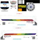 Livery Bussid Sinar Jaya Polos HD
