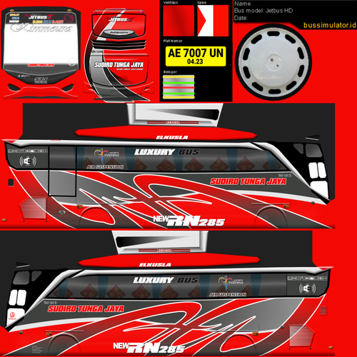 Livery Bussid Sudiro Tungga Jaya HD.png
