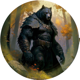 tocs srednalf scott a giant black ravenbear in a forest in autumn painted by caa5317f 01b0 4ad8 9448.png