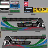 Livery Bussid Budiman SDD