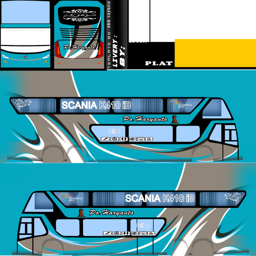 Livery Bussid Haryanto Biru Laut SDD.png