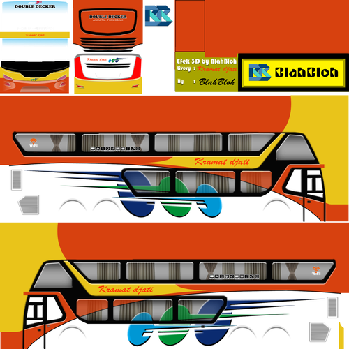 Livery Bussid Kramat Djati SDD.png