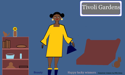 jamaican woman bell sleeve dress 1.png