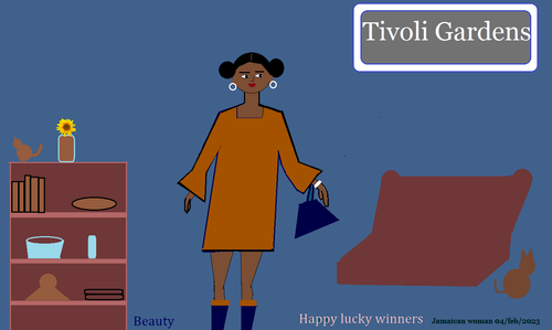 jamaican woman bell sleeve dress 6.png