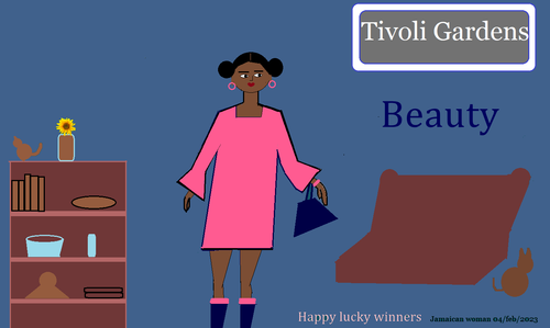 jamaican woman bell sleeve dress 2.png