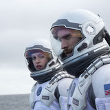Left to right: Anne Hathaway and Wes Bently in INTERSTELLAR, from Paramount Pictures and Warner Brot