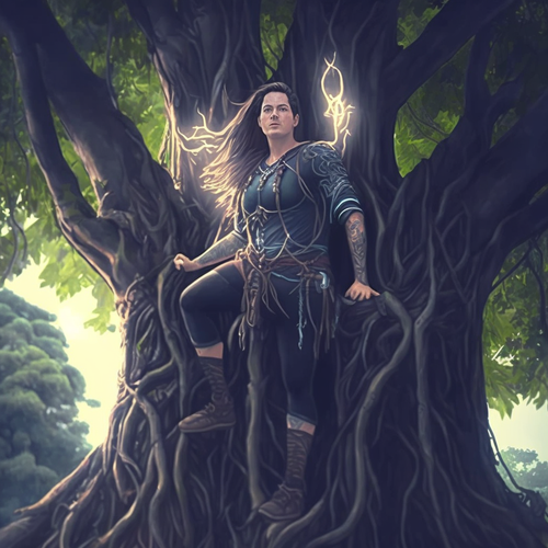 Arcanacast as a powerful druid long brown hair braids black wol 7d823f97 bcb7 41cf 9737 9302290506b9.png